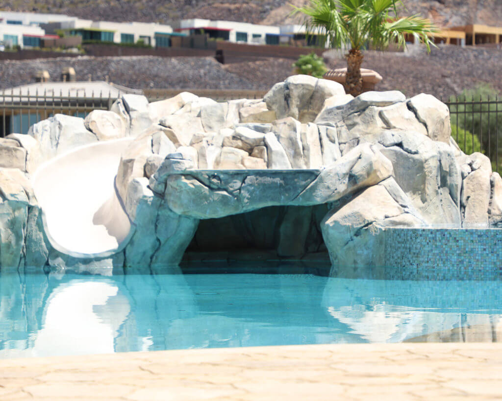 Pool With Artificial Cave